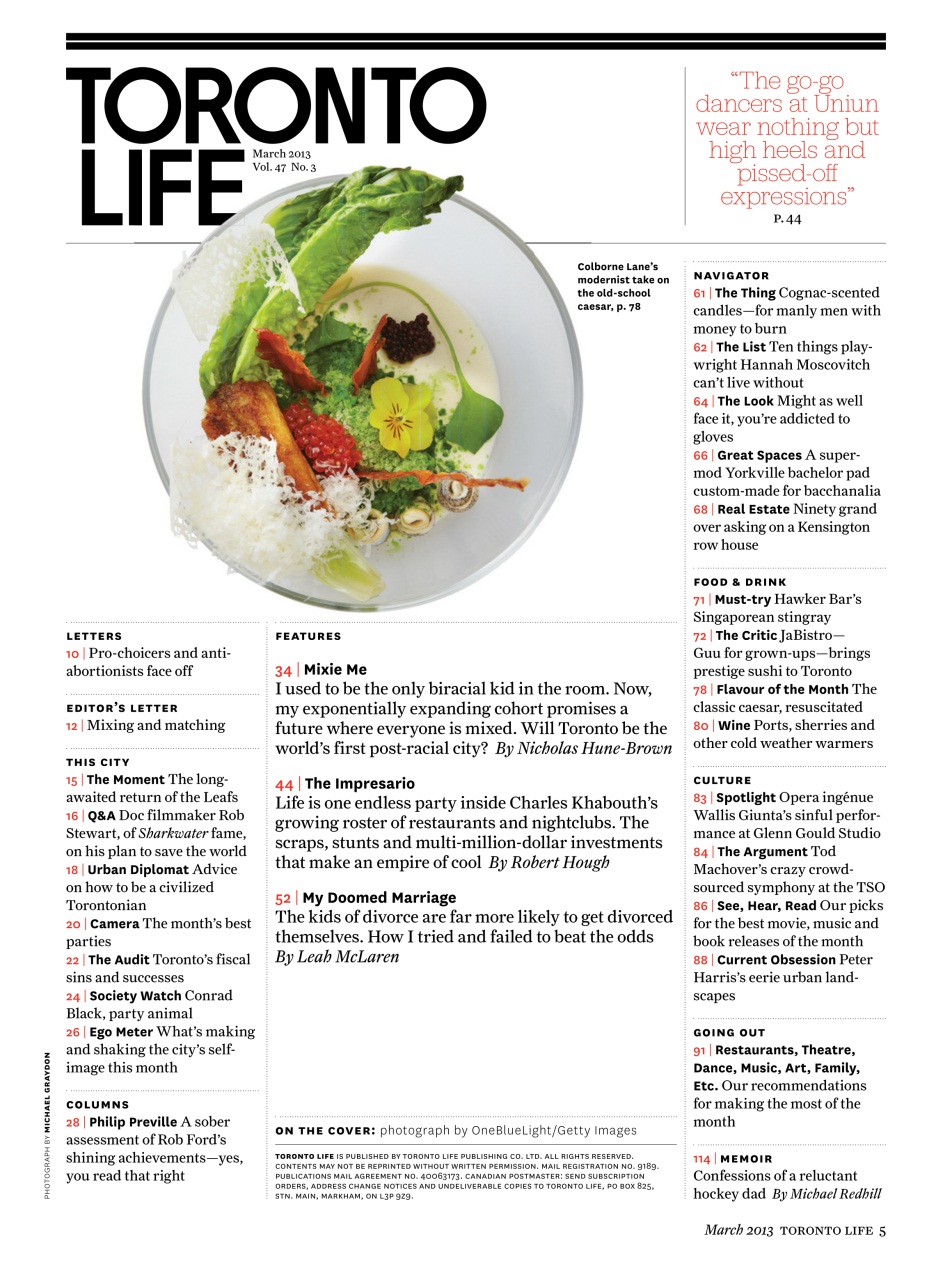 Toronto Life Preview Pages