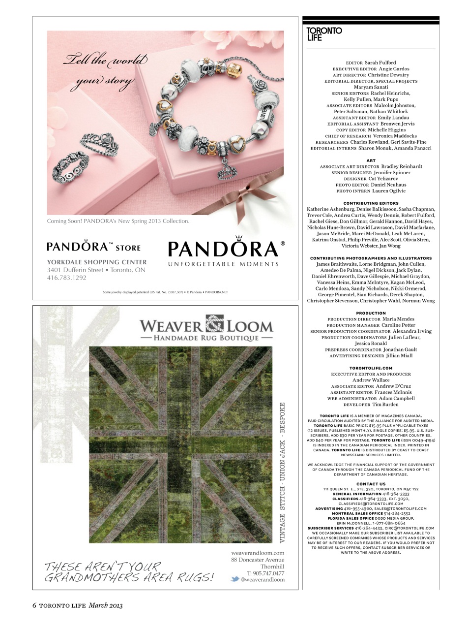 Toronto Life Preview Pages