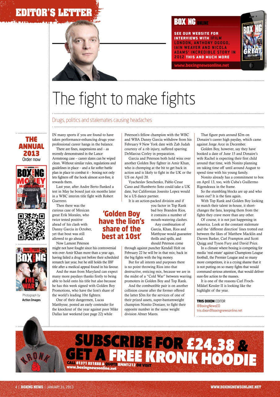Boxing News Preview Pages