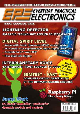 Practical Electronics issue EPE March 2013