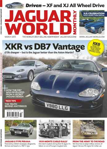 Jaguar World issue XKR vs Aston Martin March 2013