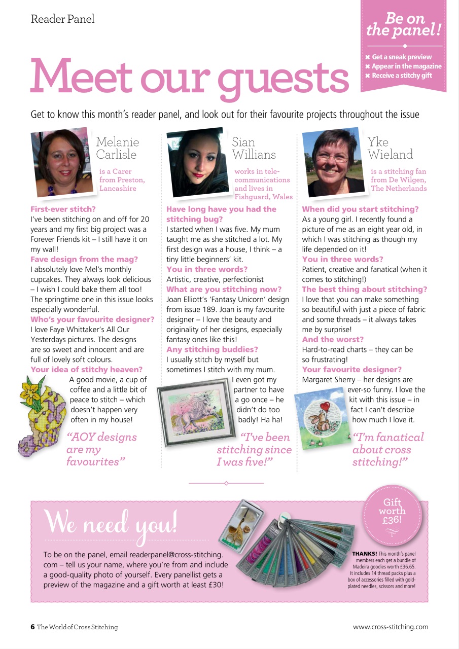 The World of Cross Stitching Preview Pages