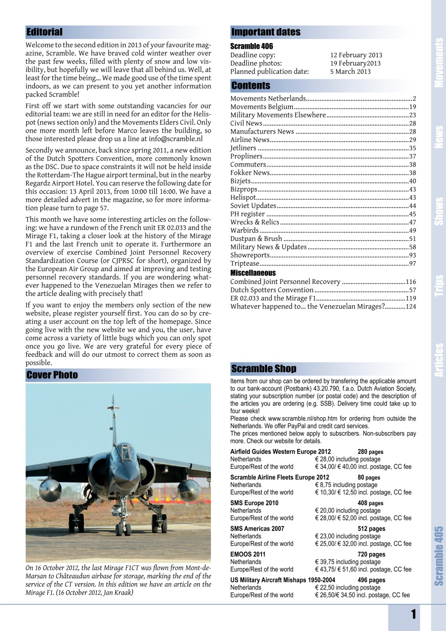 Scramble Magazine Preview Pages