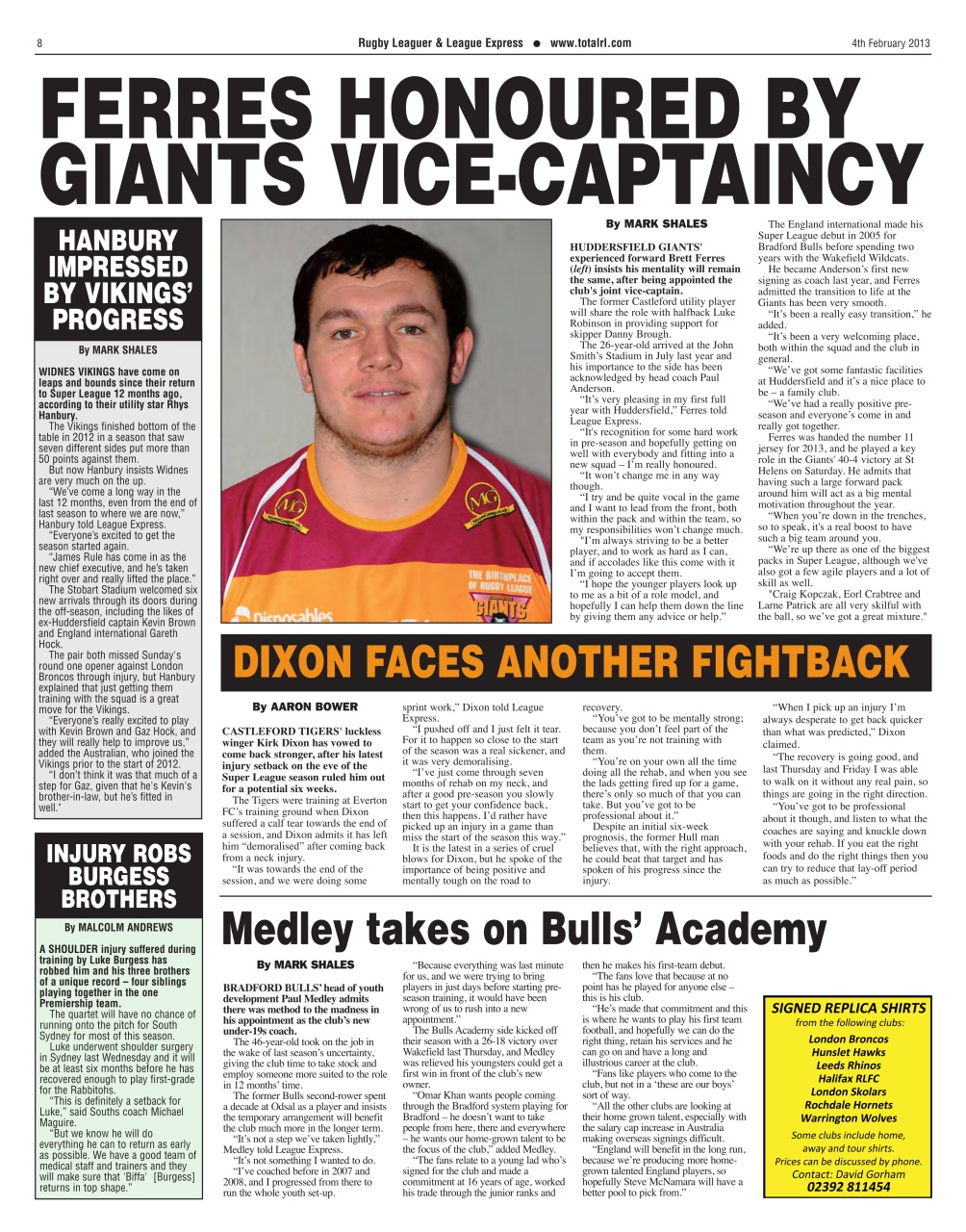 League Express Preview Pages