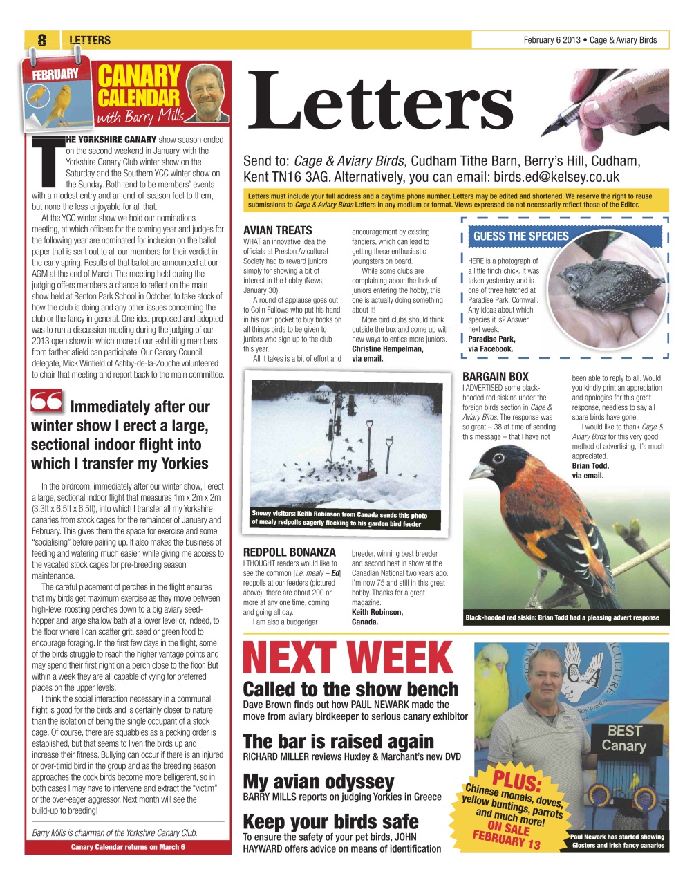 Cage & Aviary Birds Preview Pages