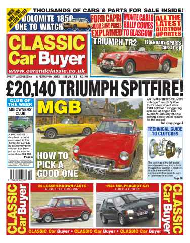 Classic Car Buyer issue CCB 6 February 2013