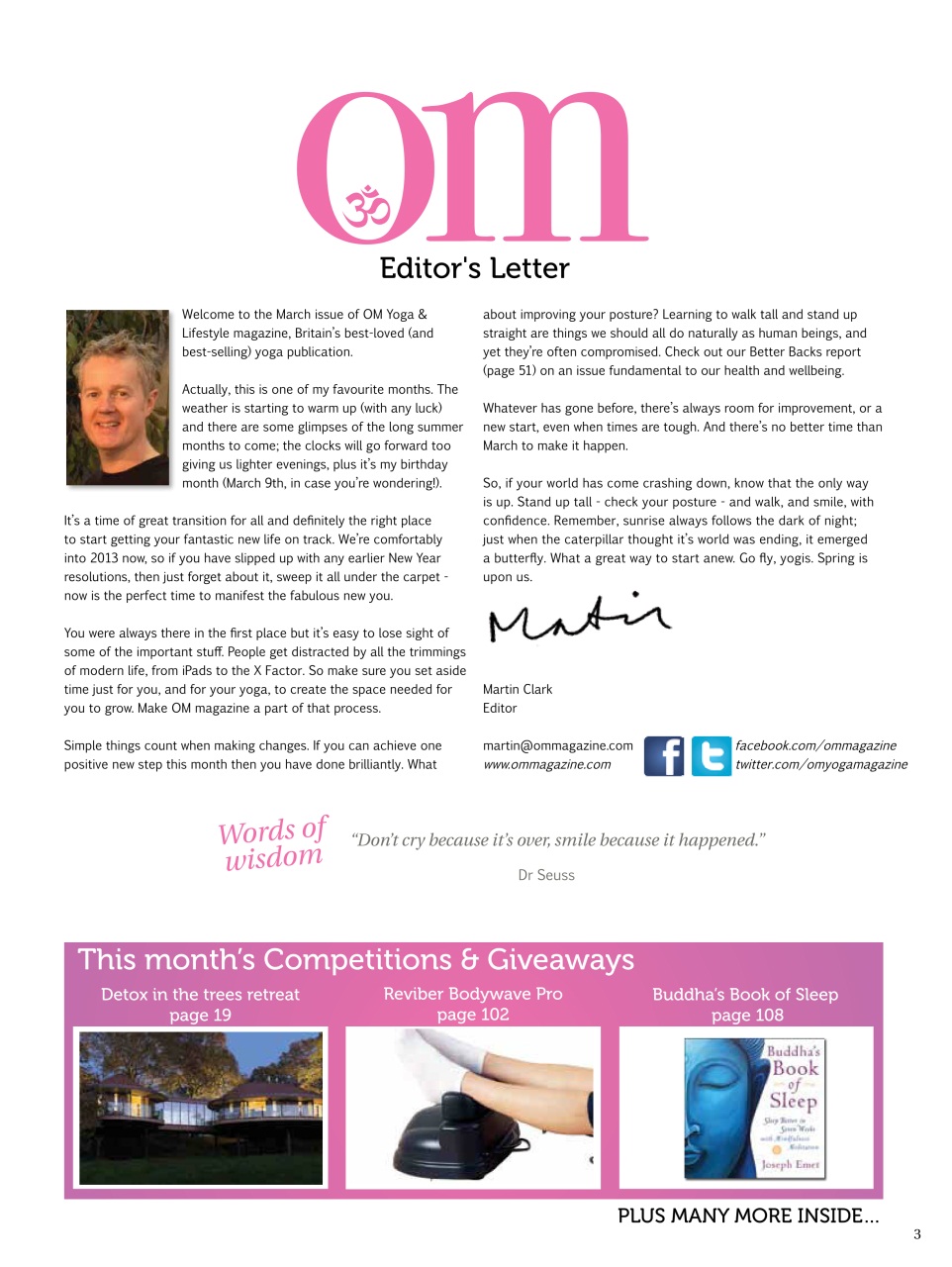 OM Yoga Magazine Preview Pages