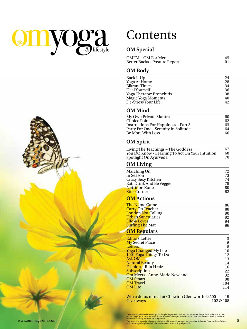 OM Yoga Magazine Preview Pages