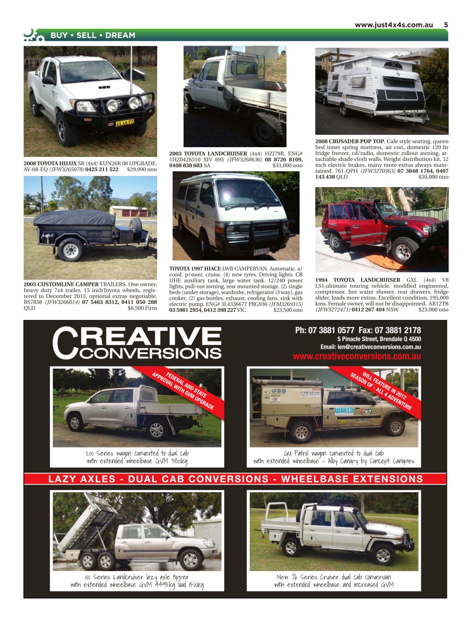 JUST 4X4S Preview Pages