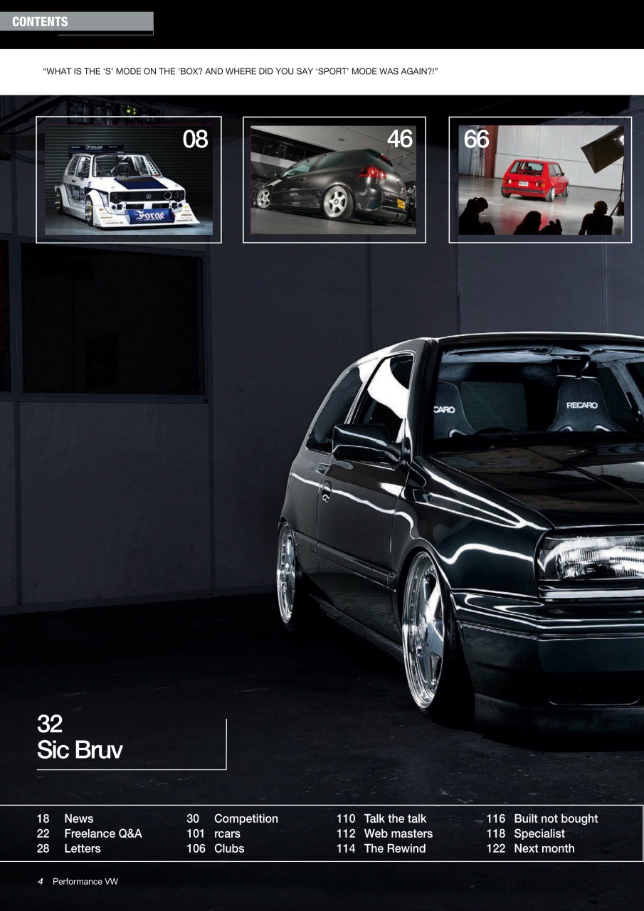 Performance VW Preview Pages