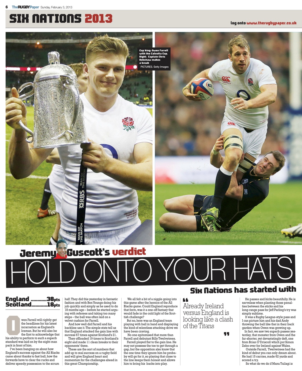 The Rugby Paper Preview Pages