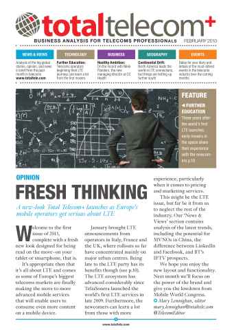 Total Telecom issue February 2013 Issue