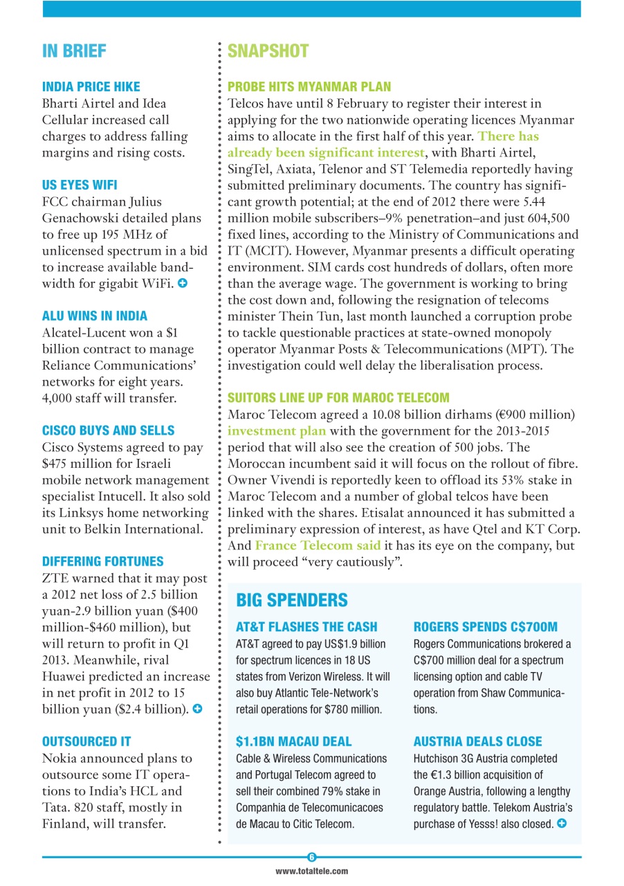 Total Telecom Preview Pages