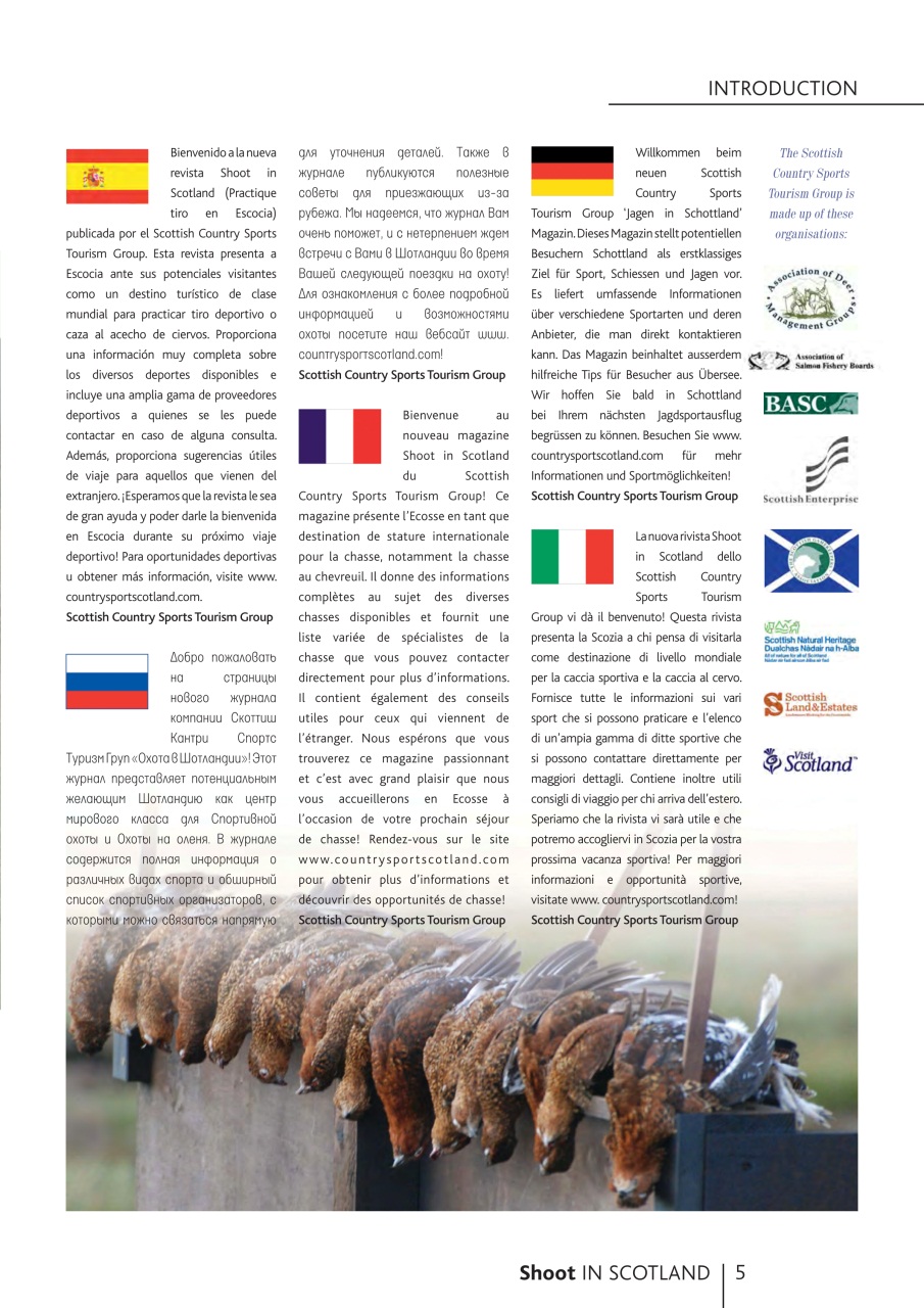 Shoot in Scotland Preview Pages