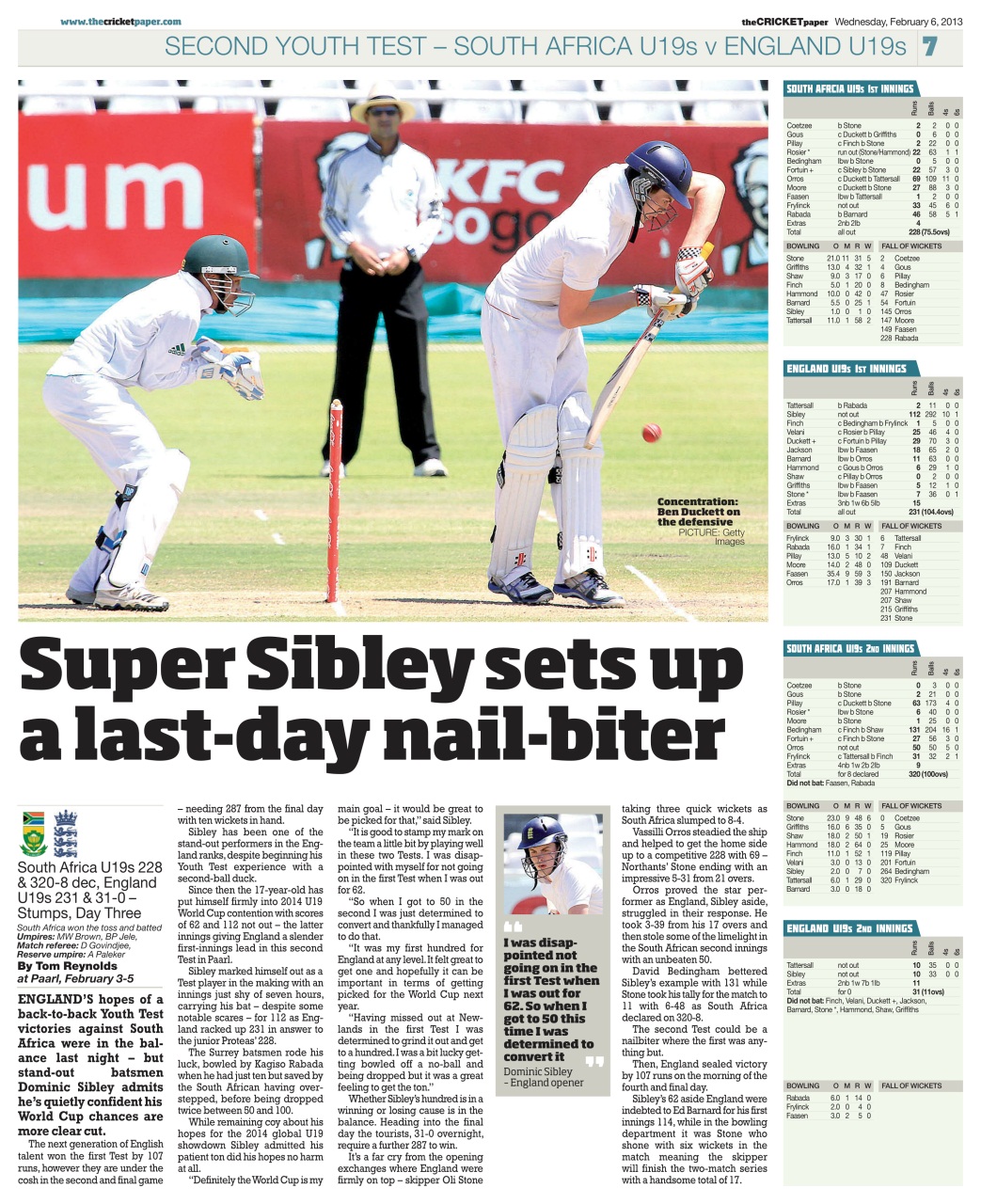 The Cricket Paper Preview Pages
