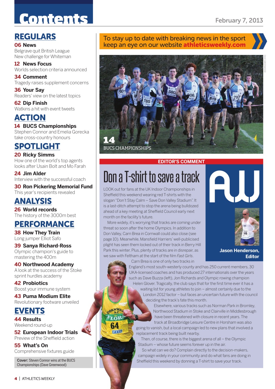 AW – Athletics Weekly Magazine Preview Pages