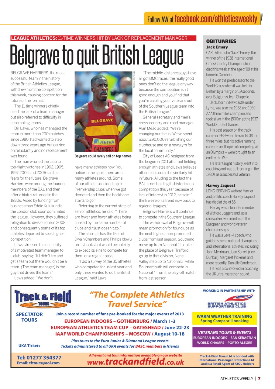 AW – Athletics Weekly Magazine Preview Pages