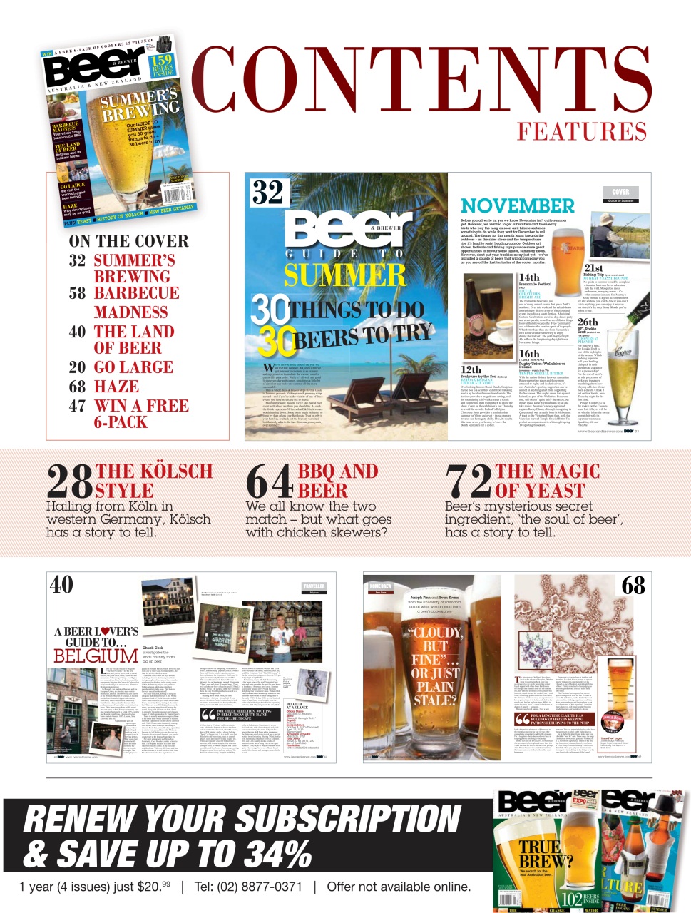 Beer and Brewer Preview Pages