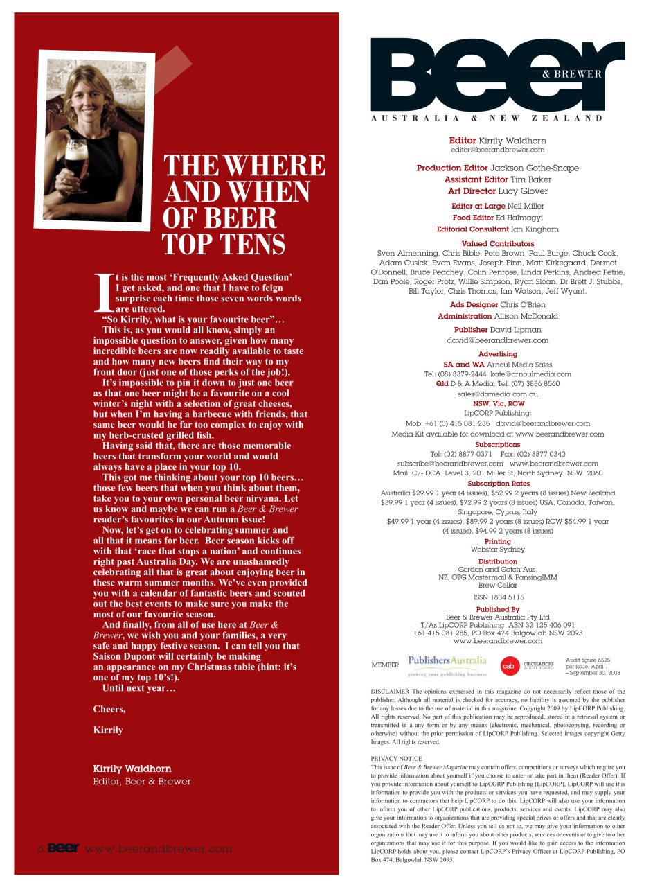 Beer and Brewer Preview Pages