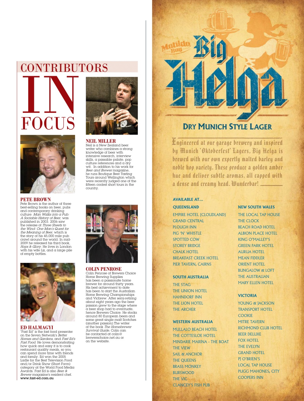 Beer and Brewer Preview Pages