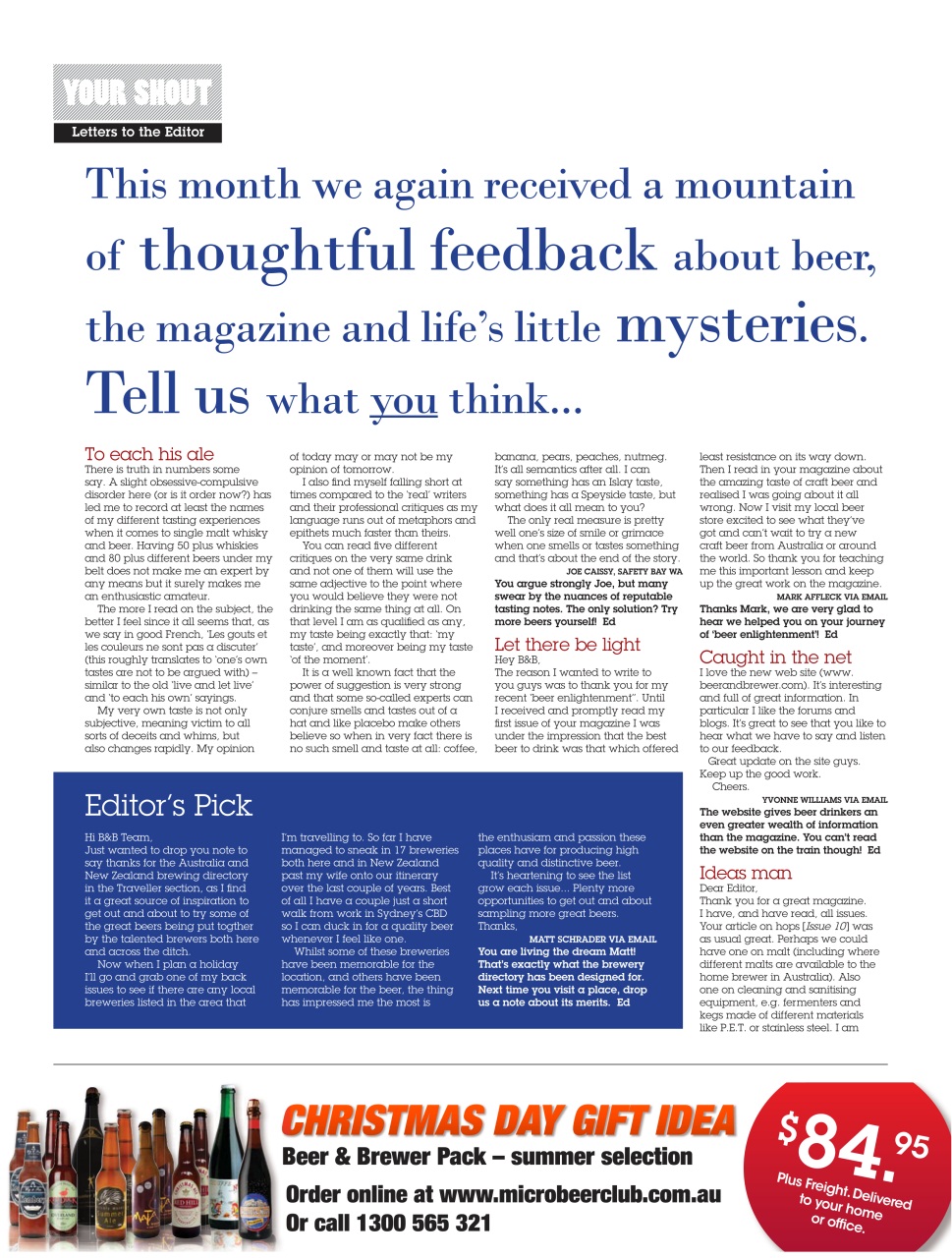 Beer and Brewer Preview Pages