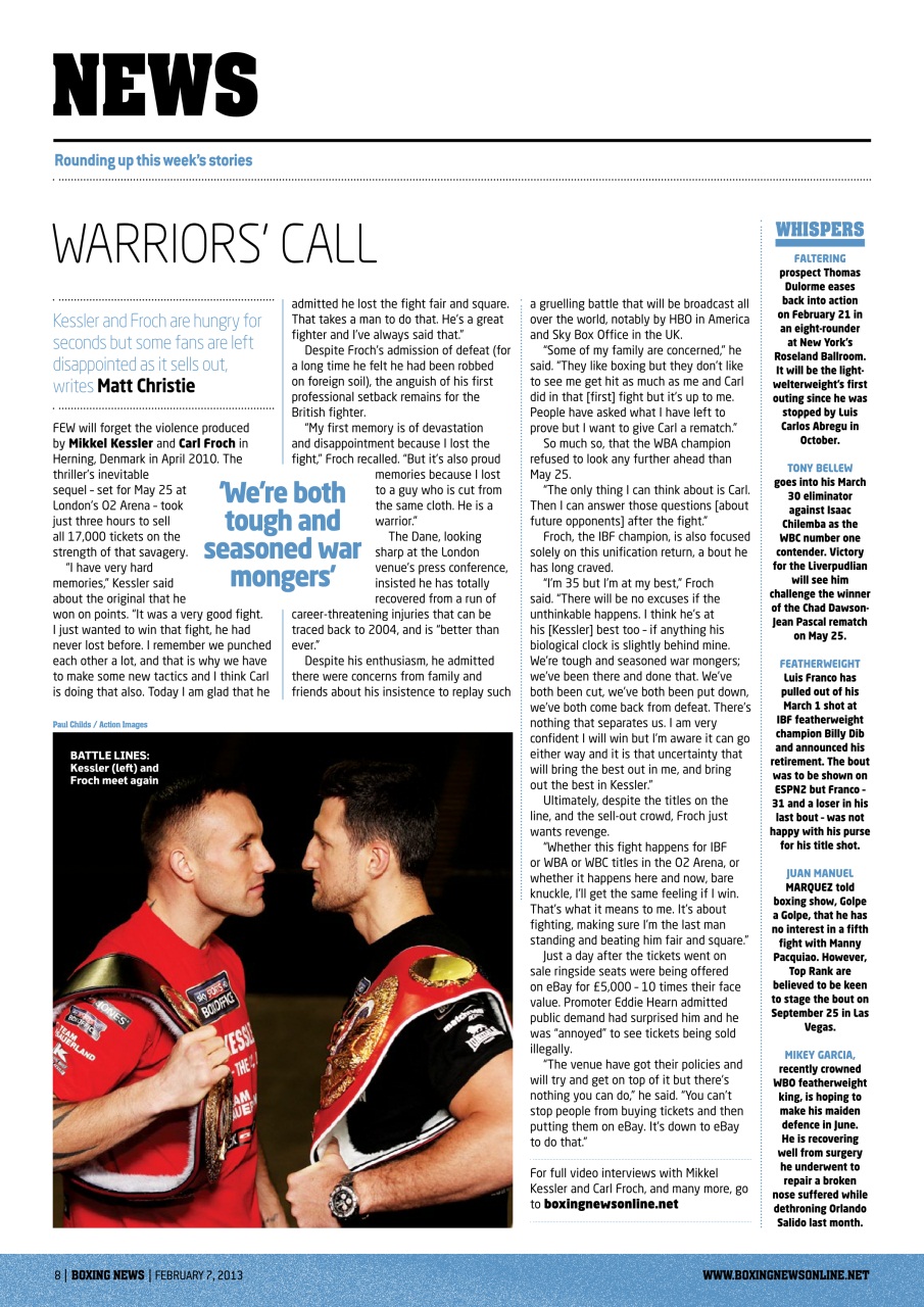 Boxing News Preview Pages