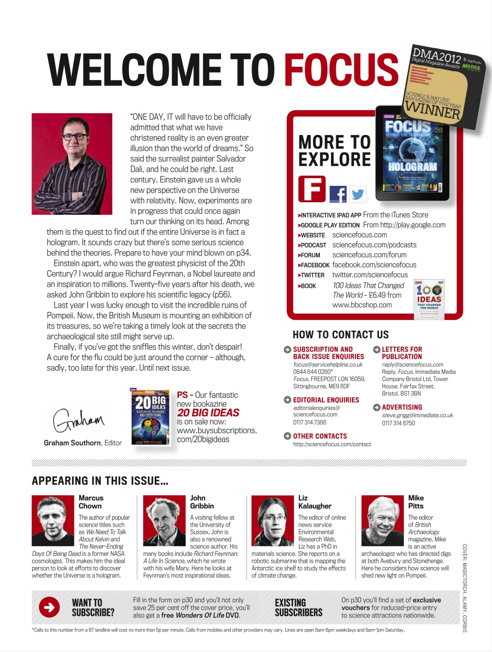 BBC Science Focus Magazine Preview Pages