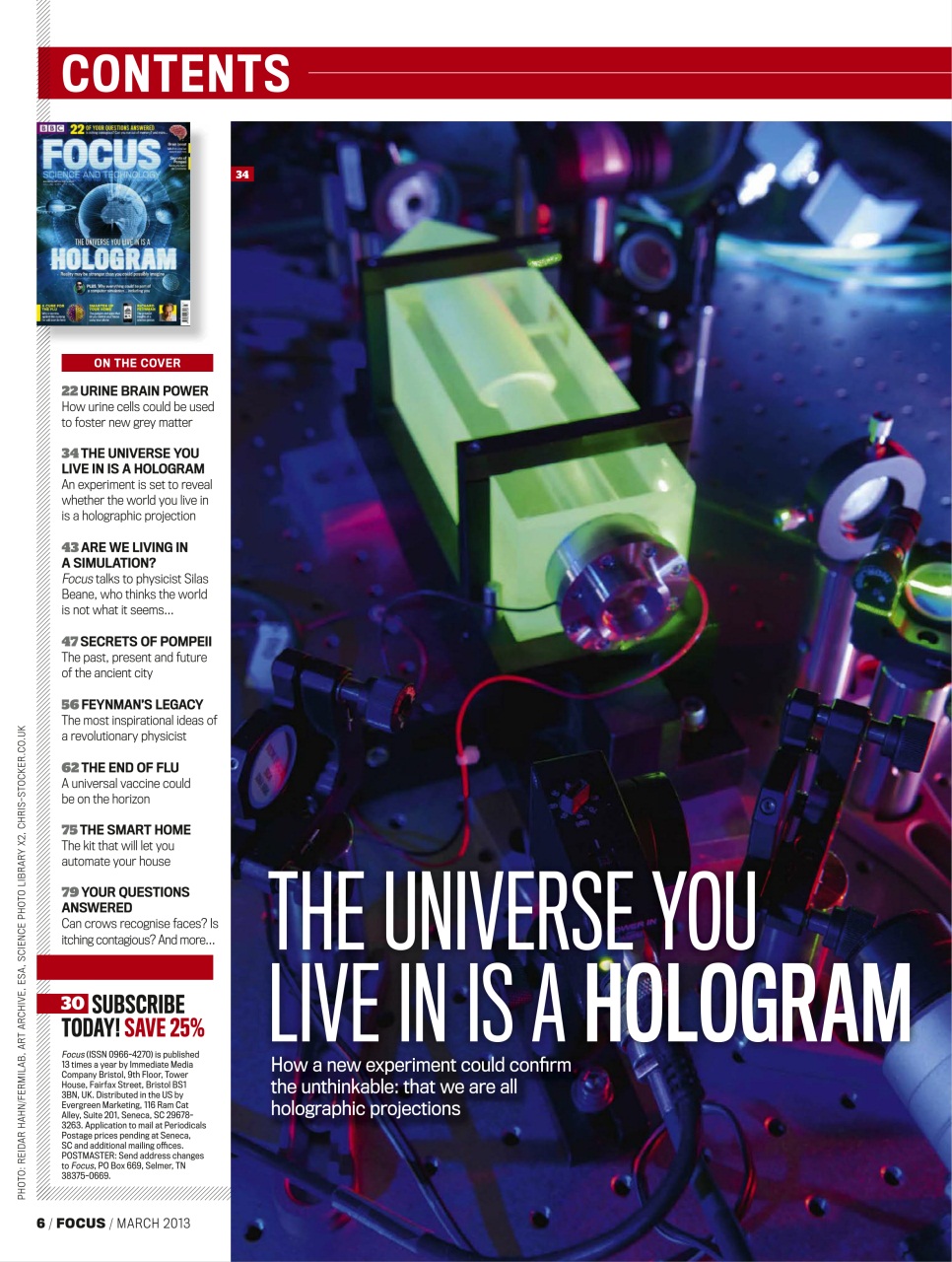 BBC Science Focus Magazine Preview Pages