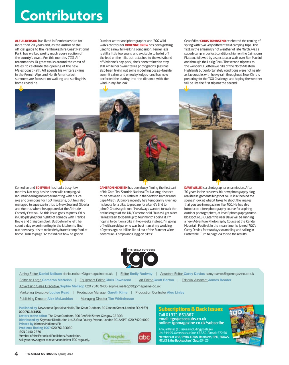 TGO - The Great Outdoors Magazine Preview Pages
