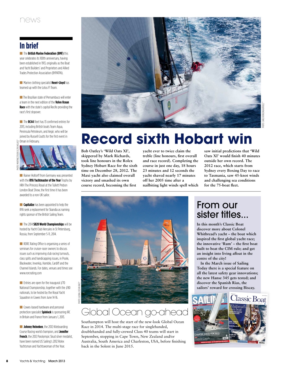 Yachts & Yachting Preview Pages