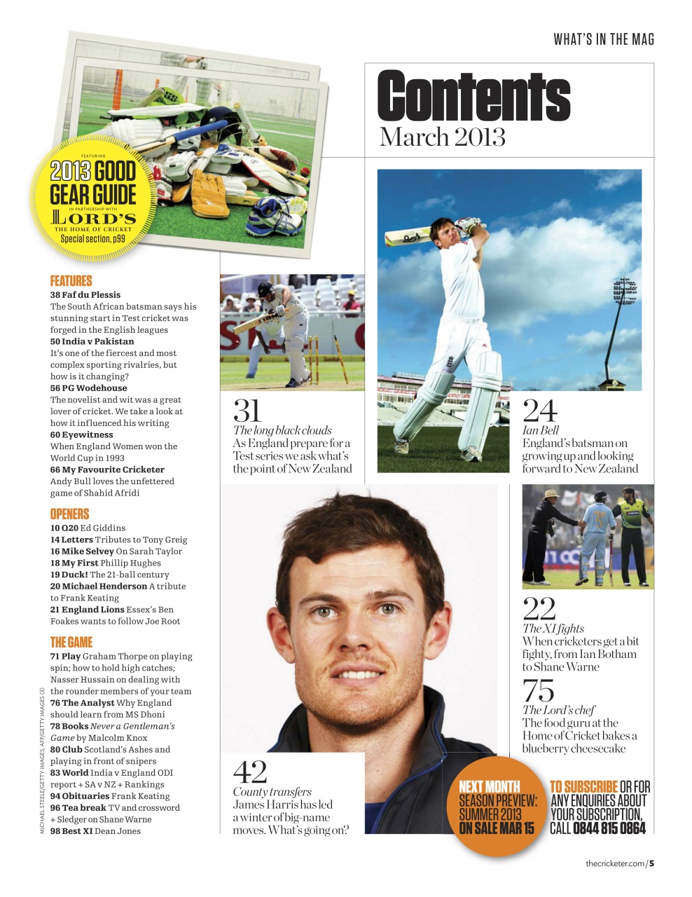 The Cricketer Magazine Preview Pages