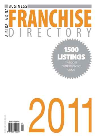 Business Franchise Directory '11 issue Business Franchise Directory '11
