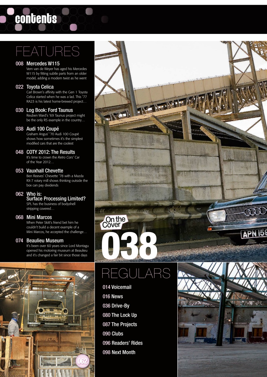 Retro Cars Preview Pages