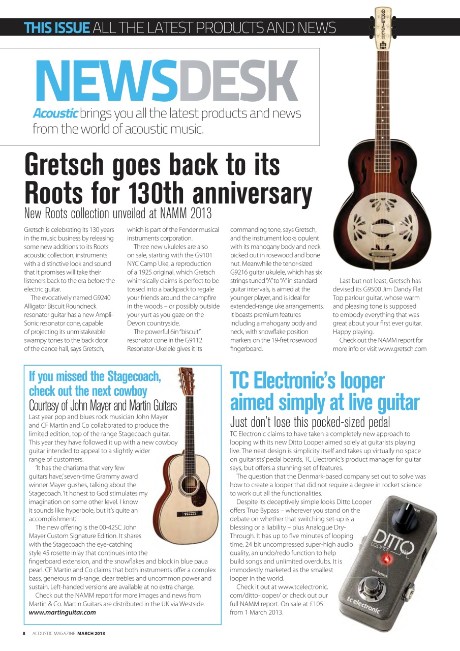 Acoustic Preview Pages