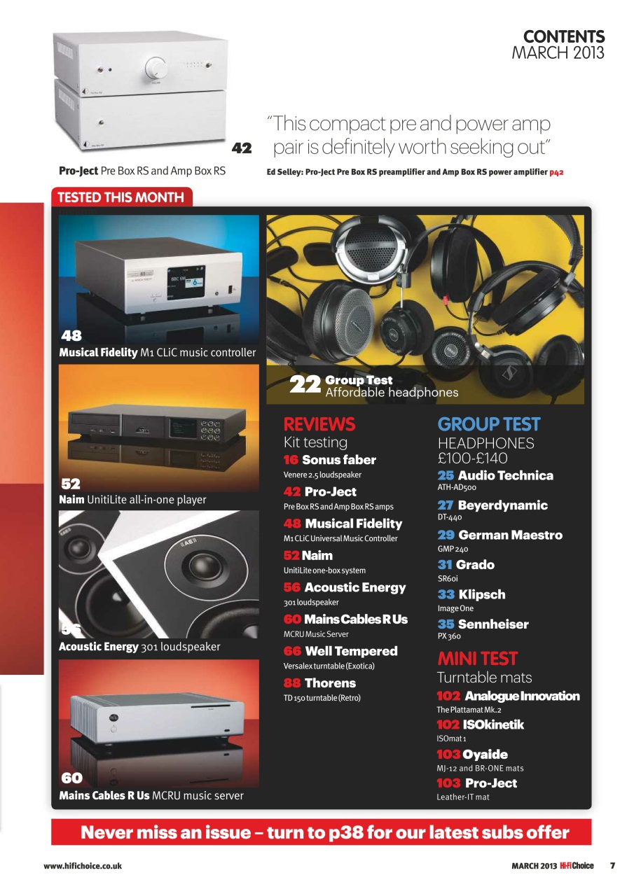 Hi-Fi Choice Preview Pages