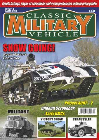 Classic Military Vehicle issue #142 Royal Marines Snow-Track
