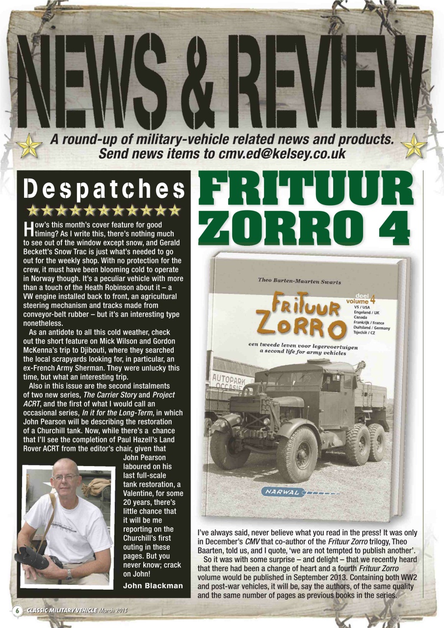 Classic Military Vehicle Preview Pages