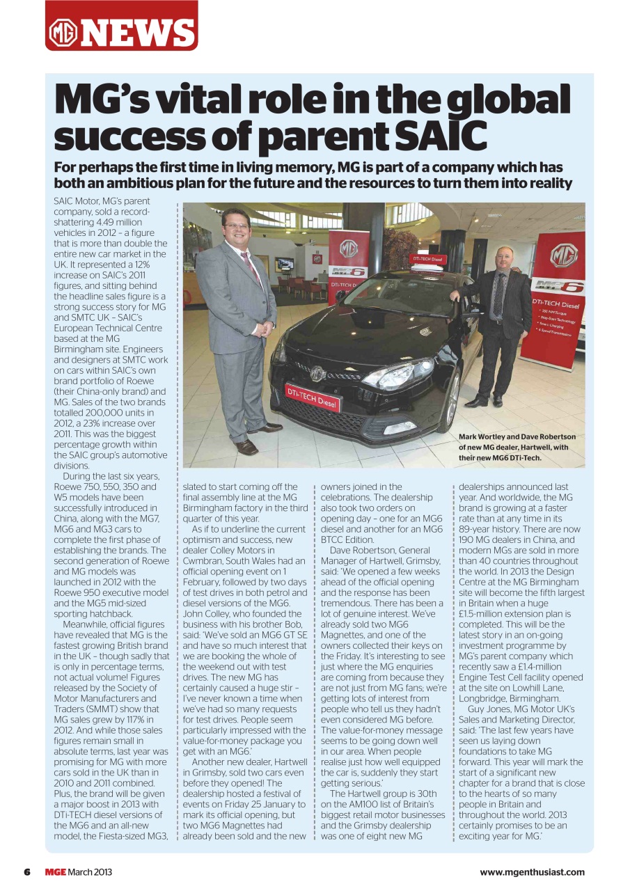 MG Enthusiast Preview Pages