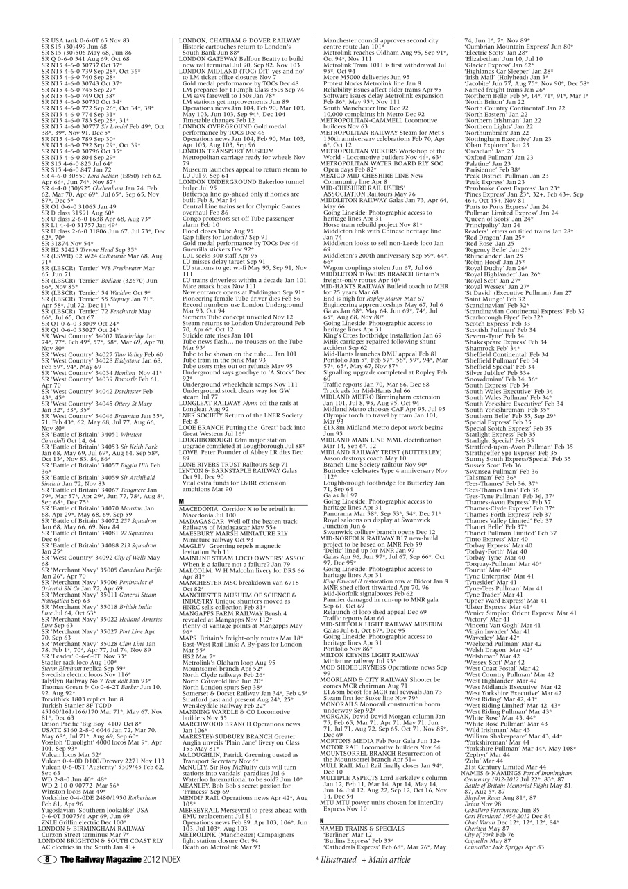 Railway Magazine Preview Pages