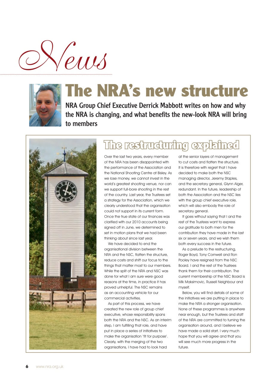 National Rifle Association Journal Preview Pages