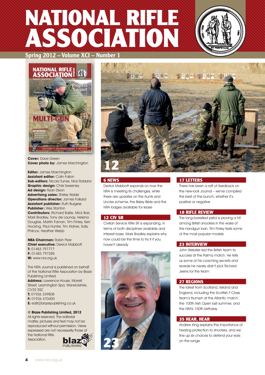 National Rifle Association Journal Preview Pages