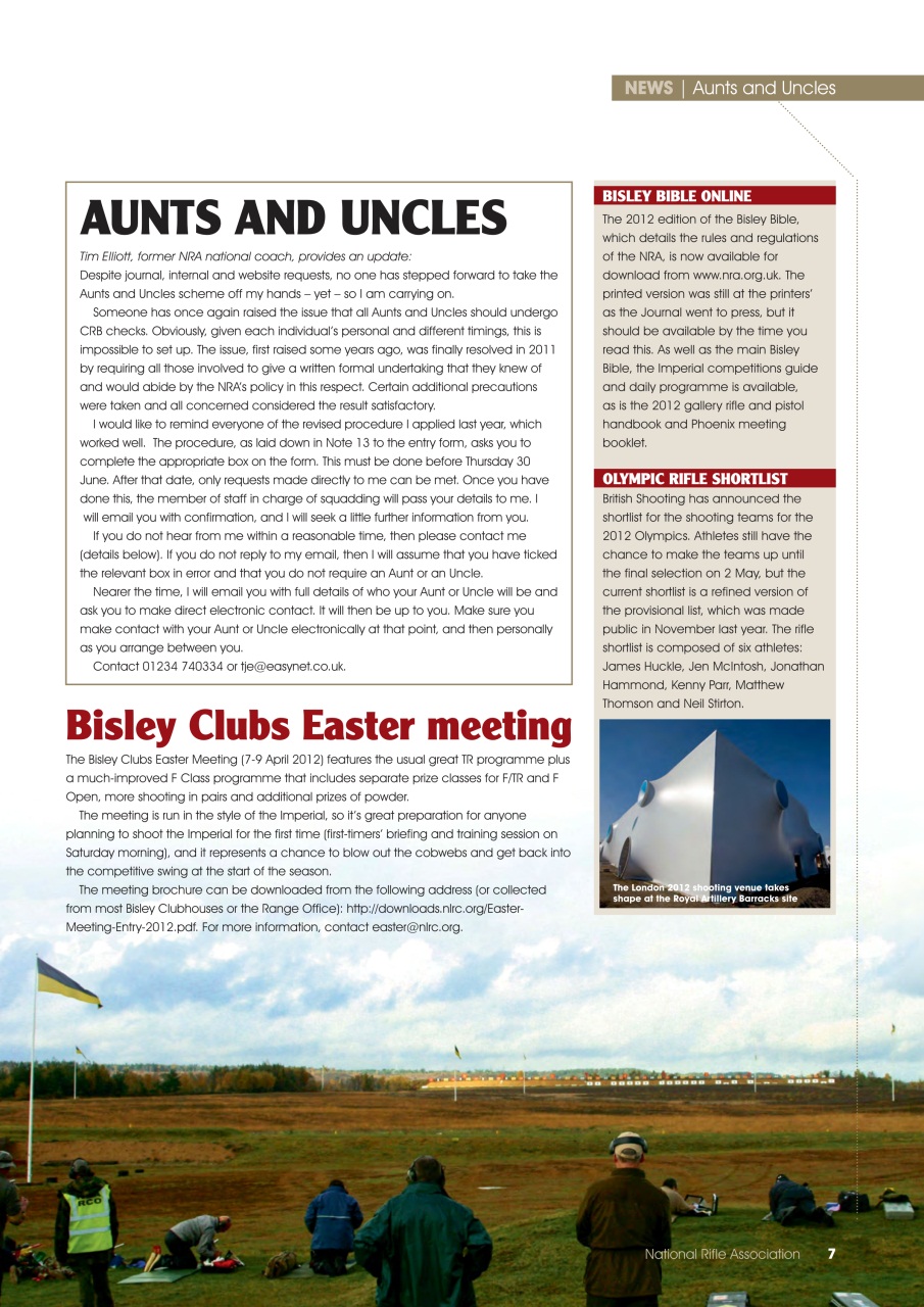 National Rifle Association Journal Preview Pages