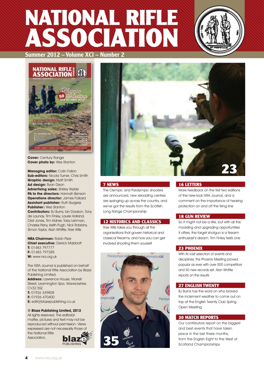 National Rifle Association Journal Preview Pages