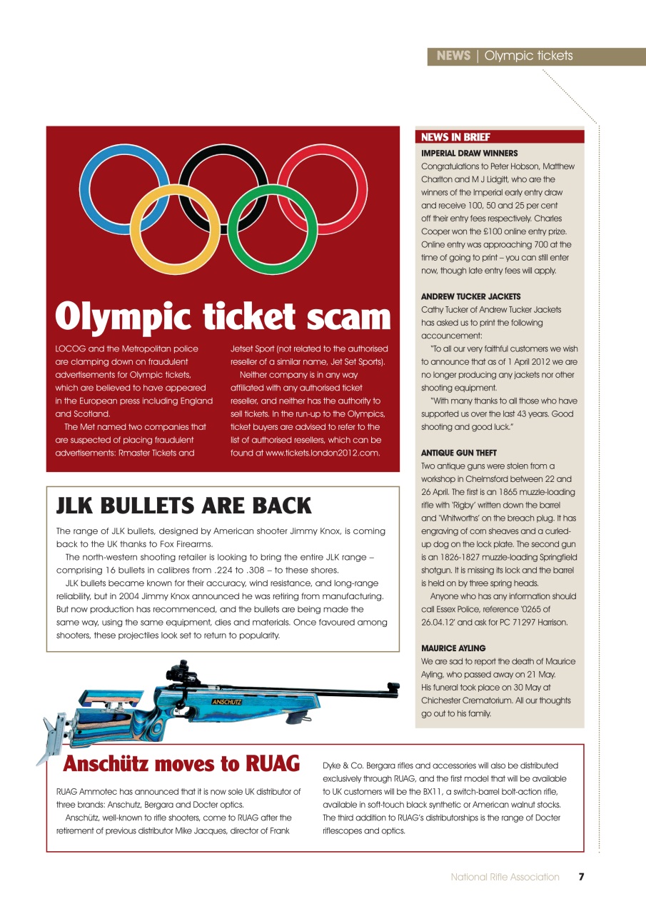 National Rifle Association Journal Preview Pages