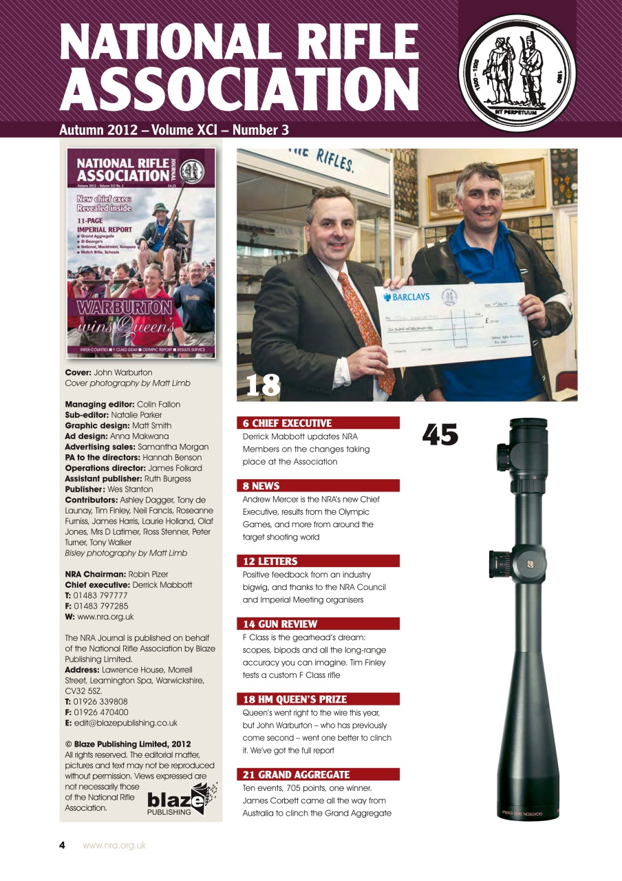 National Rifle Association Journal Preview Pages