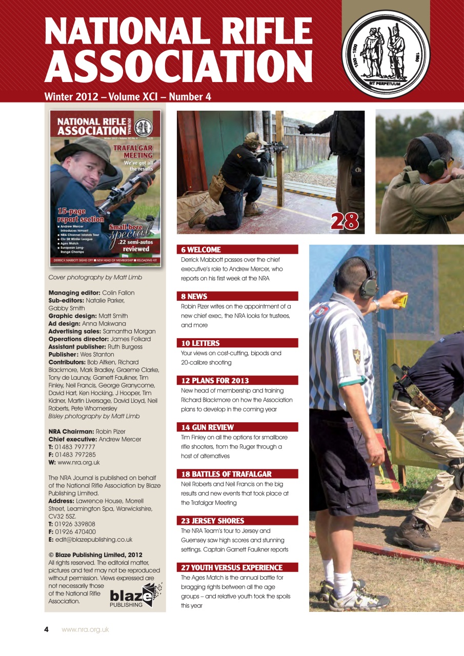 National Rifle Association Journal Preview Pages