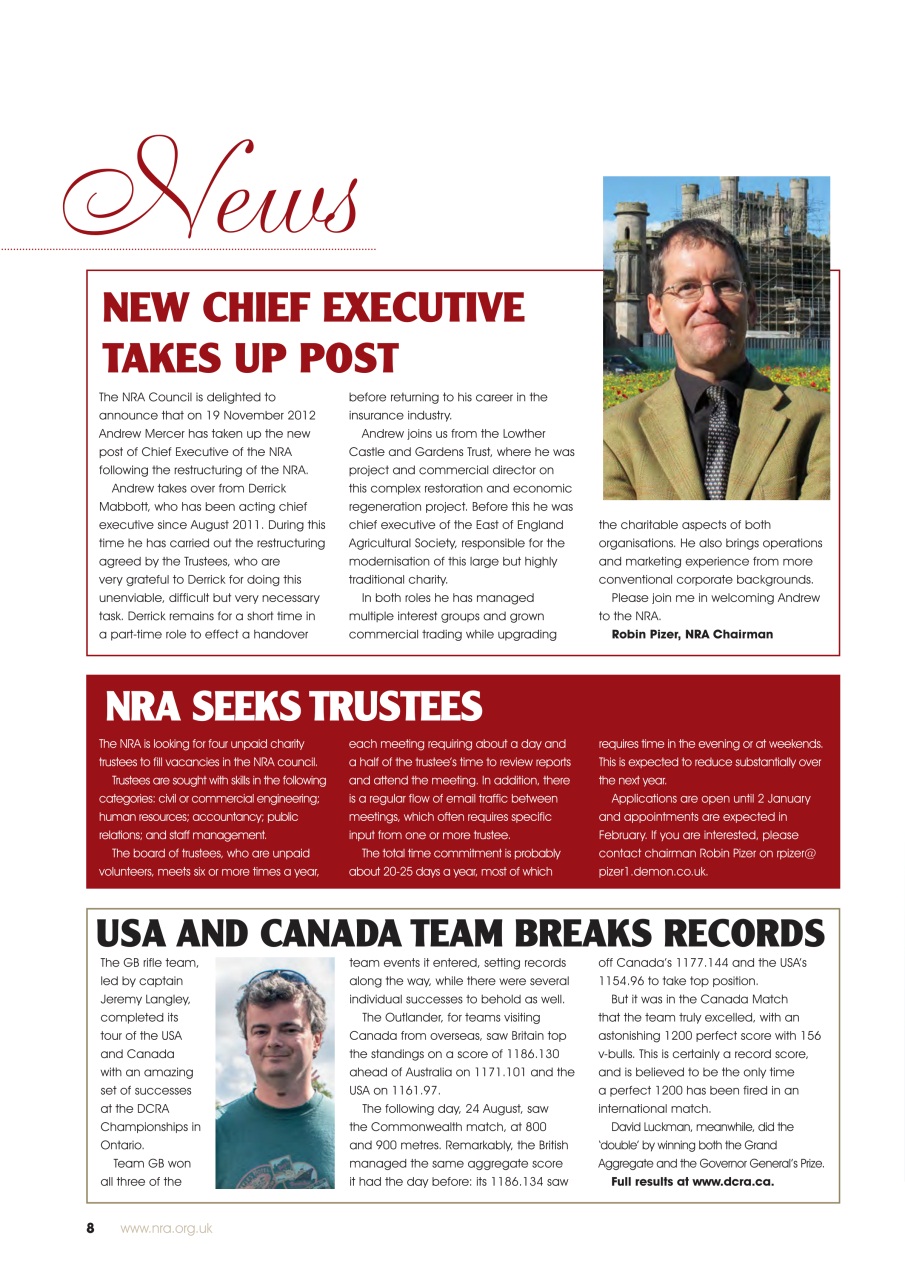 National Rifle Association Journal Preview Pages