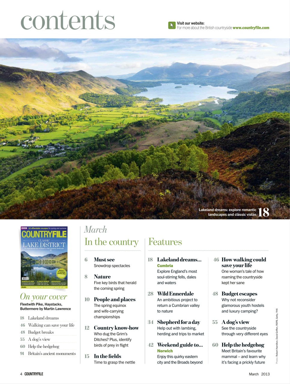 BBC Countryfile Magazine Preview Pages
