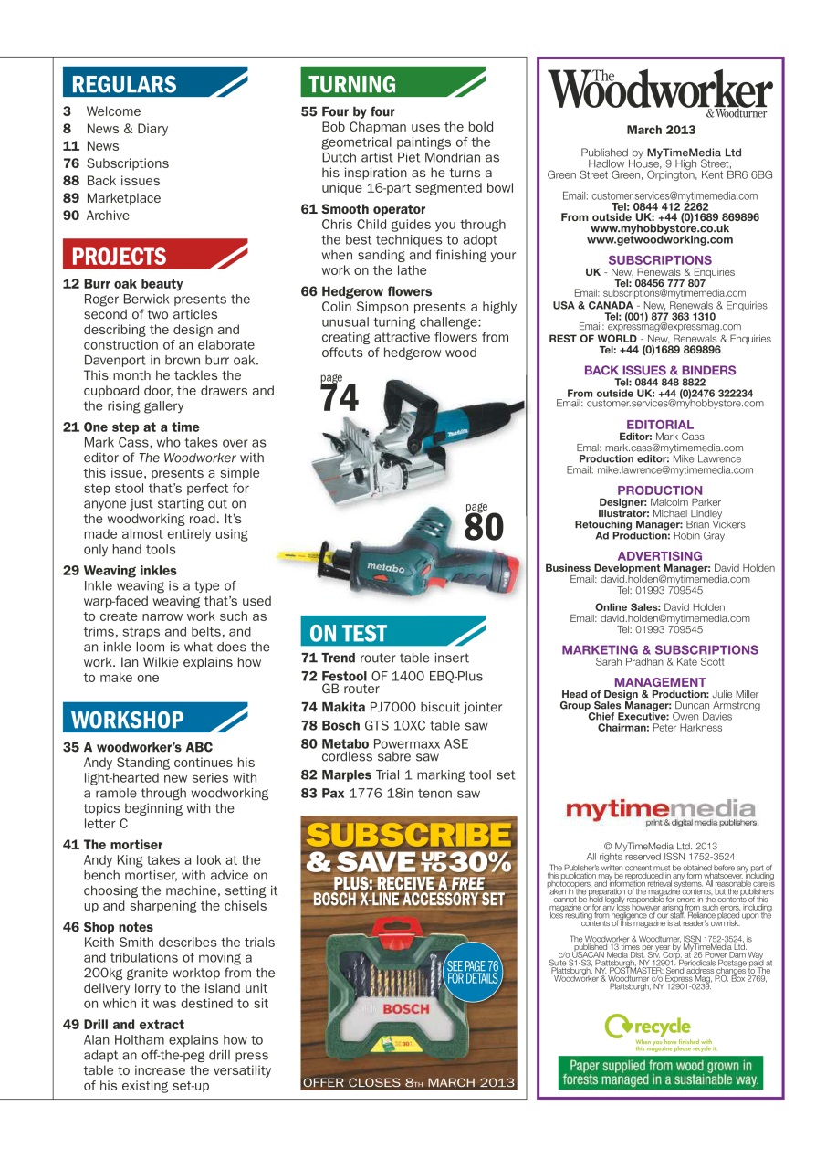 The Woodworker Magazine Preview Pages