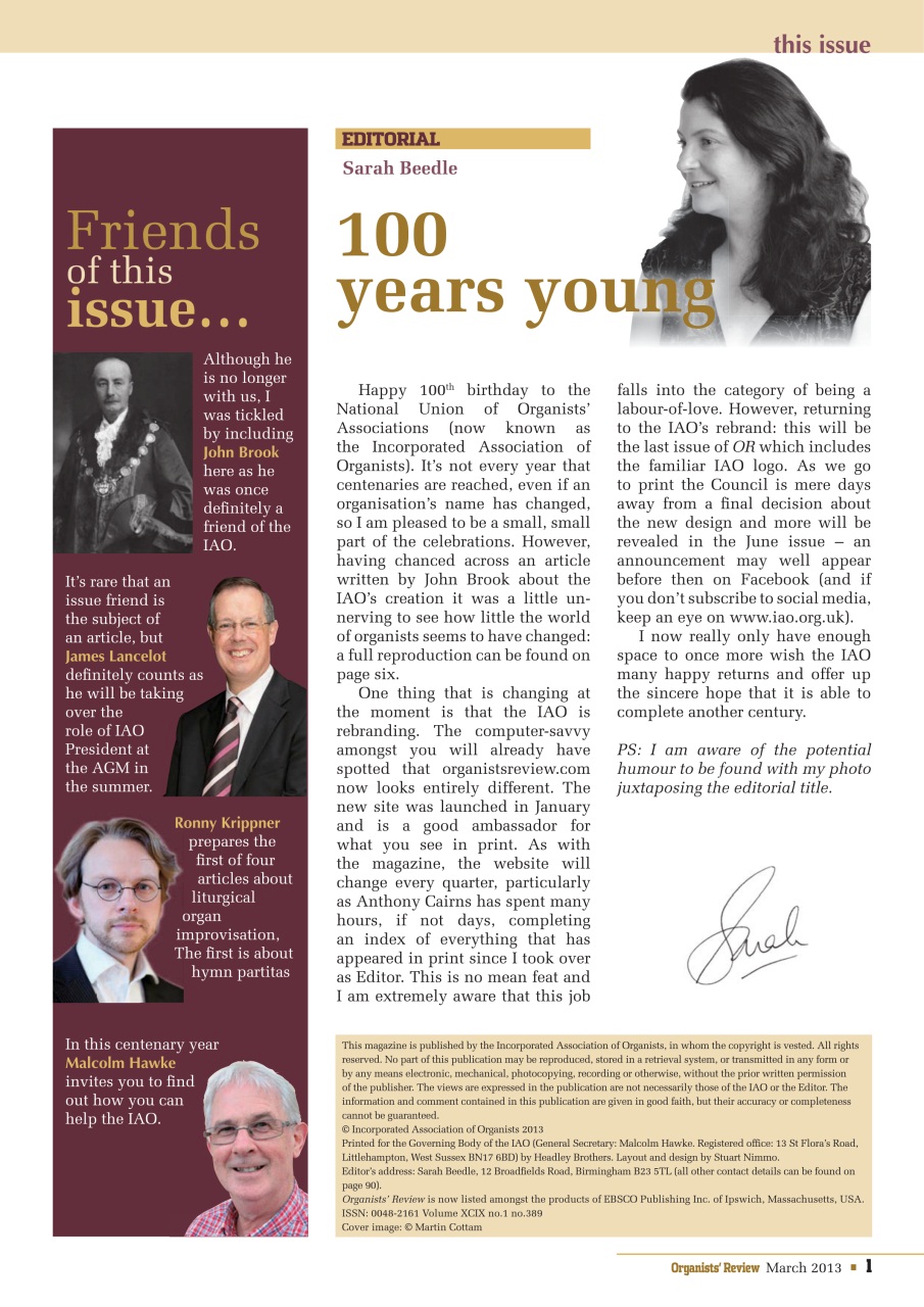 Organists' Review Preview Pages